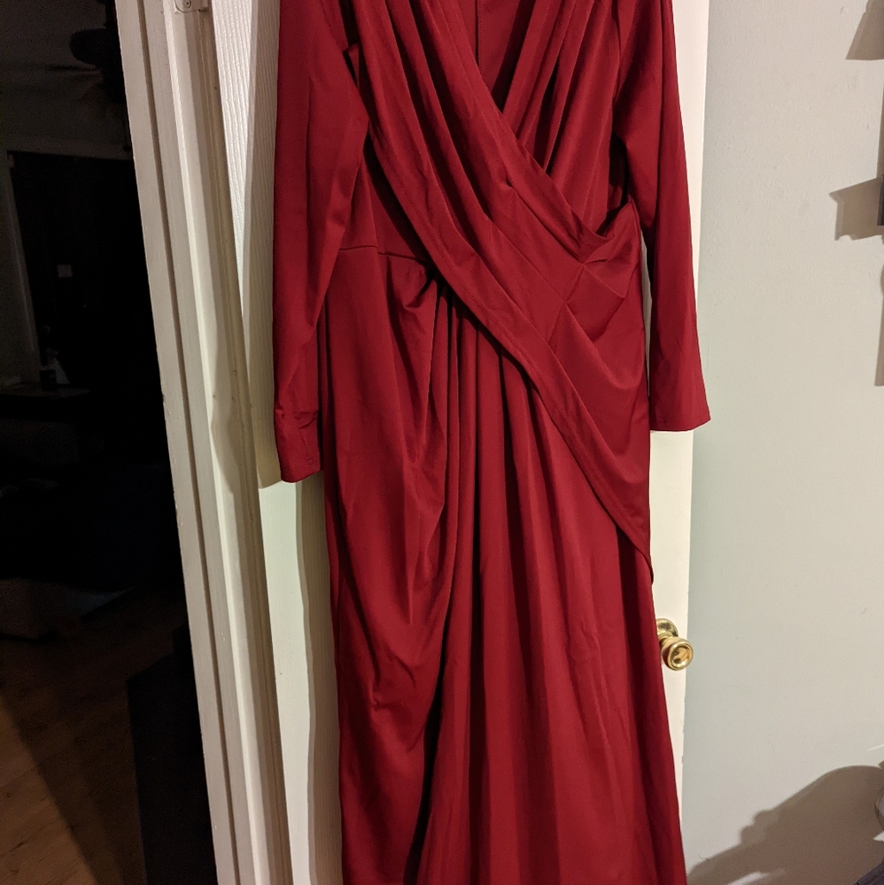 Maroon Bridesmaid Dress